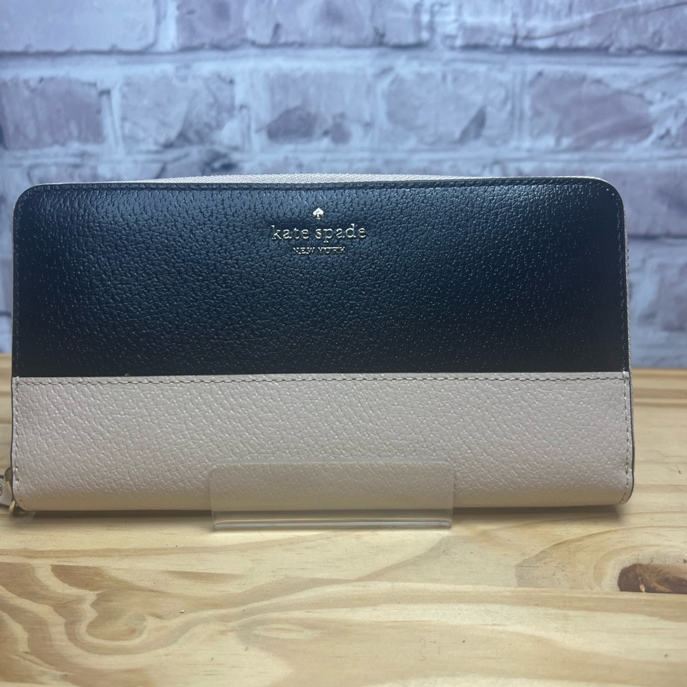 kate spade new york staci colorblock zip around wallet